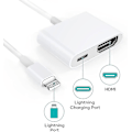 Pikkukuva 2 / 4: HDMI-sovitin, HDMI-sovitin iPhonelle 1080p Lightning Digital AV -sovitin, HDMI-synkronointiruutu HDMI-liitin iPhonelle ja iPadille