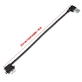 Miniatyrbild 2 av 5: 10 tum USB 3.0 dubbel armbågskabel - Höger 90 graders armbåge till Micro USB 3.0 hane datakabel