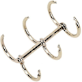 Miniatyrbillede 2 af 3: 12 stk. Sølv Bogringe, 3 Huller Metal Løse Blade Binderinge, Ring Snap Splithængslet Til Notesbog Dagbog Fotoalbum Binding