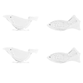 Miniatyrbillede 2 af 5: 4 stk Akryl Citronpresser Manuel Transparent Lille Frugtpresser Transparent Akryl Form
