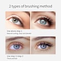 Pikkukuva 5 / 5: 2 in 1 Vibely Mascara 5x Pidempi Vedenkestävä Kosmetiikka Luonnolliseen Pituuden ja Paksuuden Lisäämiseen Ei Ryhmittelyä 4D Silkki-Kuitu Mascara