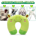 Miniatyrbild 4 av 5: Resekudde i Memory Foam, Ergonomiskt Nackstöd, Söt Djurdesign, Svettresistent Tyg, Portabel för Barns Äventyr på Flygplan, i Bilar och