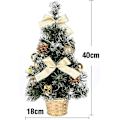 Miniatyrbild 3 av 5: Liten julgran med lampor, minijulgran för dekoration på skrivbordet (40 cm)