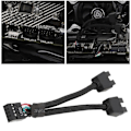 Miniatyrbillede 5 af 5: Moderkort USB 2.0 9-bens Header 1 til 2 Udvidelseshub Splitter Adapter Konverter