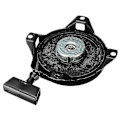 Miniatyrbilde 2 av 5: Tilbaketrekksstartermontering for Tecumseh snøfreser sykkel 590420a 590706 H-4