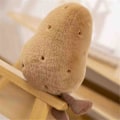 Miniatyrbillede 3 af 5: Stor Kartoffel Fyldt Legetøj - Kawaii Kartoffel Plys - Plysset og Blød Mad Pude Legetøj - Sød Plushie Legetøj Gave A