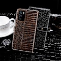 Miniatyrbillede 3 af 4: Til OPPO A16 / A16s idewei Krokodille Tekstur Horisontal Flip Læderetui med Holder & Kort Slots & Wallet (Sort)