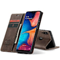 Miniatyrbild 3 av 5: CASEME 013-serien Auto-absorberande Läder Flip Plånboksfodral för Samsung Galaxy A20e