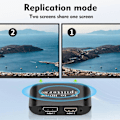 Miniatyrbild 5 av 5: DP TILL HDMI+DP Splitter MST/SST 4K@60HZ 2-i-1 Adapter Utökad Skärm