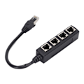 Miniatyrbild 2 av 5: RJ45 Splitter Adapter, Ethernetkabel RJ45 Adapter 1 Han till 4 Hon, Cat7 Nätverkskabel Splitter Adapter