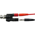 Miniatyrbilde 4 av 5: BNC Banan til To 4mm Banan Hunn/Hann Koaksial Kontakt BNC Type 3-veis Splitter RF-Adapter Bnc Koaksial Kontakt