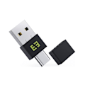Miniatyrbilde 1 av 5: Uoppdagelig Mus-Jiggler Holder PC/Bærbar/Datamaskin Våken Driverfri USB og Type C 2 i 1 Mus