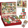 Miniatyrbillede 2 af 3: Jule-nedtællings-puslespil Blind Box Julekalender Puslespil Ornamenter C