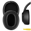Miniatyrbild 5 av 5: Ersättningsöronsnäckor för WH-XB900N Hörlurar Öronkuddar Läder Headset Öronkudde Reparationsdelar (Svart)