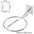 Miniatyrbilde 5 av 5: 5-pakks veggmontert ballholder for utstilling av basketball, volleyball, etc.