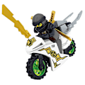 Miniatyrbild 3 av 4: 8 st Minifigurer Mini Figurer Ninjago Motorcykel Set Klossar Ninja Leksak.