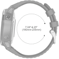 Miniatyrbild 5 av 5: Silikonersättningsband för Garmin Fenix 6x Pro - Mjukt 26 mm band