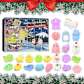 Miniatyrbillede 1 af 5: Julekalender 2023 Julekalender Nedtælling Legetøj 24 stk Forskellige Søde Mochi Dyr Squishy Legetøj Til Børn