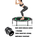 Miniatyrbillede 4 af 4: Udskiftnings Mini Trampolin Ben Hætte Spidser Gulvpuder til Mini Trampolin Sort 4-pak)