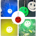 Miniatyrbild 3 av 5: Set med 11 Smiley Reflexpendant, Säkerhetsreflektor, Barnreflektor, Säkerhetsreflektor, För Skolväska, Kläder, Ryggsäck, Cykling, Promenader