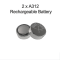 Miniatyrbilde 1 av 5: A312 Oppladbart Batteri, Høreapparatbatterier 312 Ladekit 312 312a A312 Pr4 Oppladbart Batteri For Høreapparat (2 stk 312)