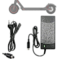 Miniatyrbillede 1 af 5: Oplader til Xiaomi M365, 42v 2a Elektrisk Scooter Oplader, Hurtig Batteriopladning til Xiaomi og Ninebot Scooter, Batteriadapter til