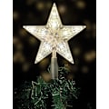 Miniatyrbild 1 av 5: Julgrans Topp Med 10 LED-lampor Och Strömkabel - Upplyst Julgrans Topp I Varmvitt - Julgransstjärna Topp