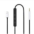 Miniatyrbild 1 av 5: USB-C till 2,5 mm Han-kabel för QC25/QC35/QC35II/QC45 Hörlurar med Mikrofon