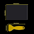Miniatyrbilde 3 av 3: 3 stk Fep-utløserfilm 200x140x0,15 mm for UV 3D-skrivere, LCD SLA-harpiks, med 1 stk erstatningsplast