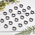 Miniatyrbillede 5 af 5: 20 stk. Anti-Tab Silikone Gummi Ringe 13mm Diameter Sort Anti-Tab O Ringe Multipurpose Halskæde Lanyard Udskiftning Vedhæng Bæresæt DIY