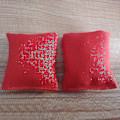 Miniatyrbild 2 av 3: 8 st väderbeständiga Cornhole Bean Bags Set - 4* Röda Sandbags 4* Gröna Sandbags