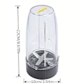 Miniatyrbild 4 av 5: 32 Oz BPA-fri Blenderkopp & Högpresterande Extraktorblad - Perfekt Passform för NutriBullet 600W/900W Blendrar - Enkel Bladbyte - Premium