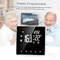 Miniatyrbild 5 av 5: Wi-Fi Smart Termostat Digital Temperaturregulator Tuya App-kontroll LCD-display Touchscreen Veckovis Programmerbar Elektrisk Golvvärme Termostat För