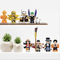 Miniatyrbild 3 av 5: 8 st One Piece Minifigurer Byggklossar Samlarobjekt Anime Luffy Actionfigurer Byggleksaker för Pojkar Barn