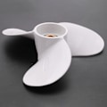 Miniatyrbilde 3 av 3: 7 1/2x7 Propeller i aluminium for 4hk, 5hk, 6hk utenbordsmotorer med 9-tann aksel