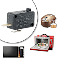 Miniatyrbillede 2 af 4: Mikrobølgeovn Dør Mikro Switch 2-ben Mikro Switches 16a 250v Hjemmeværktøj
