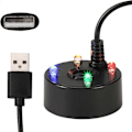 Miniatyrbilde 3 av 5: Tåkemaskin, USB-port 4 farger LED-lys Mini Mister Tåkeprodusent, Hvit tåkeprodusent