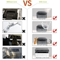 Miniatyrbillede 4 af 4: Printer Støvcover til HP/Epson/Canon/Brother Trådløse Printere, 45*45*30CM Universal Etui Beskytter til Printere, 600D Vandafvisende Sort Printer Cover