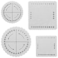 Miniatyrbillede 4 af 5: Firkantet Rund 4 stk. Håndlavet Kumihimo Disk Skumdisk Flettedisk til Håndværk