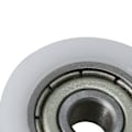 Miniatyrbild 2 av 2: 2 st 18 mm diameter 6 mm bredd U-formad spår remskiva hjul stål lager