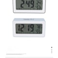 Miniatyrbild 3 av 4: 5 tums smart LCD elektronisk skrivbordsklocka med väckarklocka lysande lat elektronisk klocka multifunktionell fast klocka Blå