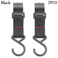 Miniatyrbillede 1 af 5: 1/2 stk Taktisk Karabinerbælte D-Ring Karabiner SORT 2 STKSTYLE Sort 2 stkStyle 1-Style 1