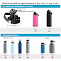 Miniatyrbillede 3 af 5: Låg til Hydro Flask 32 40 Oz Wide Mouth, Udskiftningslåg Kompatibel Med Hydro Flask Wide Mouth Vandflaske, Top Spout Låg Med Håndtag, Wide Mouth L