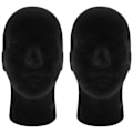 Miniatyrbillede 1 af 5: Sort Skum Herre Model Mannequin Dummy Stand Butiksdisplay Hat