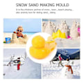 Miniatyrbild 5 av 5: 4-pack Snöbollformare Leksaker Anka Snöbollform Plast Snöformare Formar För Barn Utomhus Inomhus Vinter Snöbollskrig