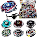 Miniatyrbild 1 av 5: Heta Fusion Metal Rapidity Fight Masters Top Beyblade String Launcher Set Leksaker