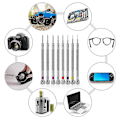 Miniatyrbild 4 av 5: 8-pack Professionell Skruvmejselset Mini Precision Skruvmejselset 0,6-1,6 mm För Klocka Glasögon Ele