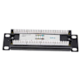 Miniatyrbillede 2 af 5: CAT6 8-Ports Patch Panel Rack Netværk 10 Tommer 1U Rackmontering med RJ45 Stik til Husholdningsfordeling