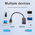 Miniatyrbild 5 av 5: USB till HDMI-kompatibel konverterare Hög Hastighetsöverföring Adapter för PC Bärbara Datorer Display