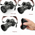 Miniatyrbillede 2 af 5: 58MM Reversible Modlysblænder - & UV Filter Linsebeskyttelsessæt til Canon Rebel T6i T6 T5i T5 SL1